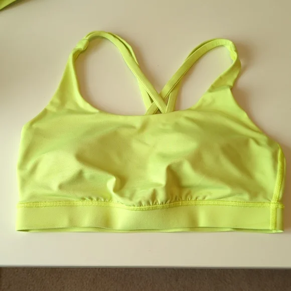 Lululemon Energy Bra Highlight Yellow - Picture 5 of 7